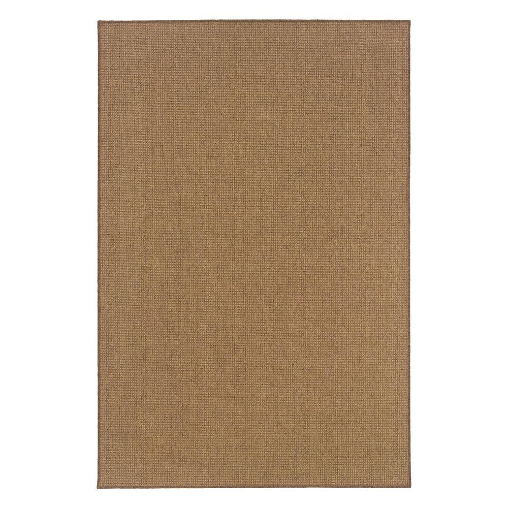 Oriental Weavers Karavia 5"3" x 7"6" Tan Outdoor Rug, , large