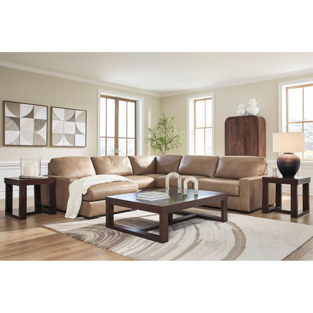 Ashley Veronella 5-Piece Stationary Left Arm Facing Sectional with Chaise in Sahara, , large