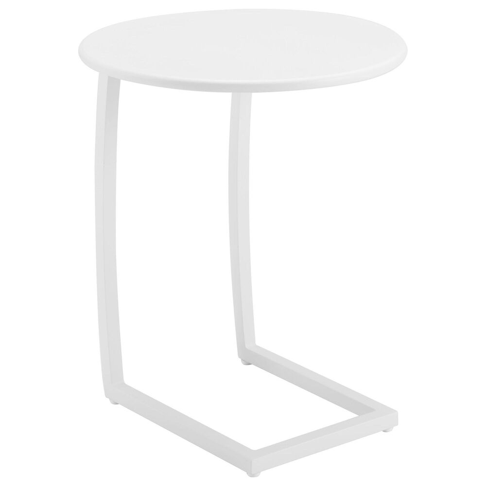 Zuo Modern Noga Patio End Table in White, , large