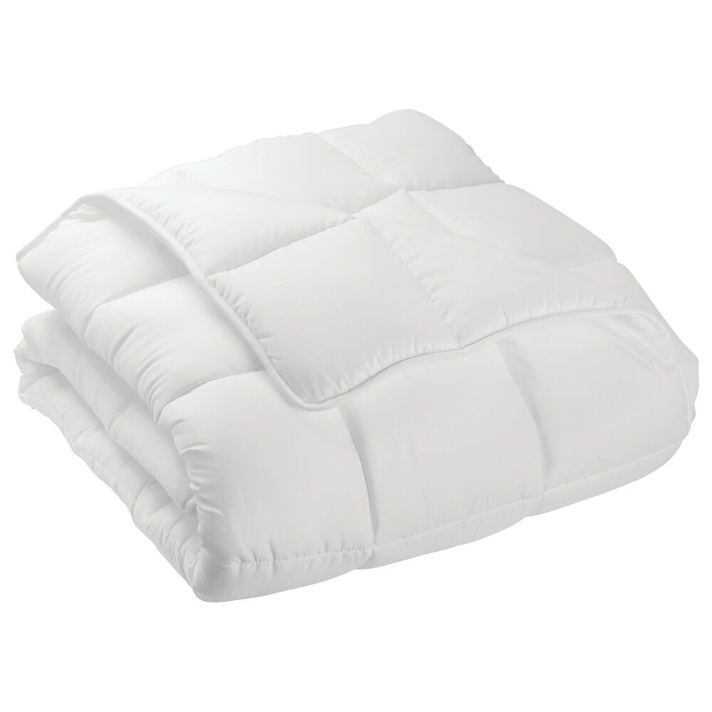 mDesign Twin/Twin XL Quilted Comforter Duvet Inserts in White NFM