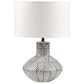 Hampton Park Agape Boho Ceramic Table Lamp in White, , large