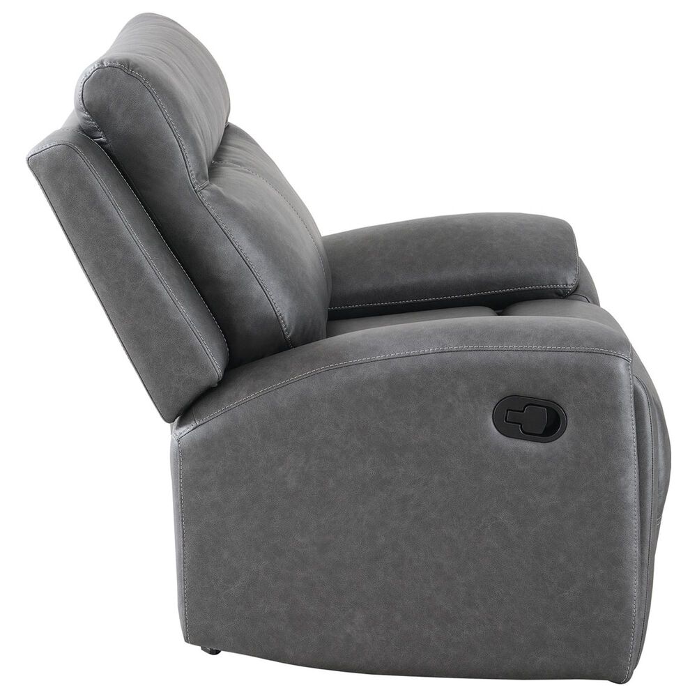 Steve Silver Gaston Manual Glider Recliner in Gray, , large