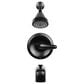 MS International 1-Handle 1-Spray Tub and Shower Faucet with Pressure Balance Valve in Matte Black, , large