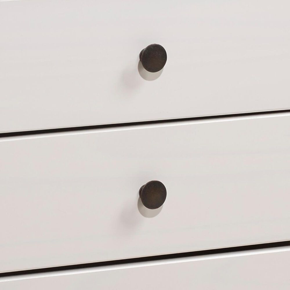 Walker Edison 3 Drawer Nightstand in White, , large