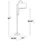 Grandview Gallery Leslie Floor Lamp in Gold and White, , large