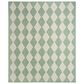Nourison Positano Geometric Blue and Green 9" x 12" Indoor/Outdoor Area Rug, , large