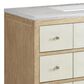 James Martin Vanities Celeste 48" Single Vanity in Sun-washed Oak with Embossed Shagreen and with 3 cm Arctic Fall Solid Surface Top, , large