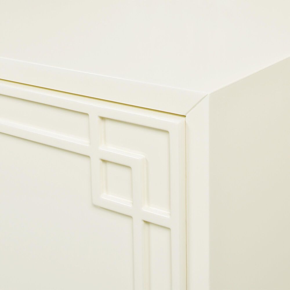 Jennifer Taylor Home Gemini Sideboard in White Lacquer and Gold, , large