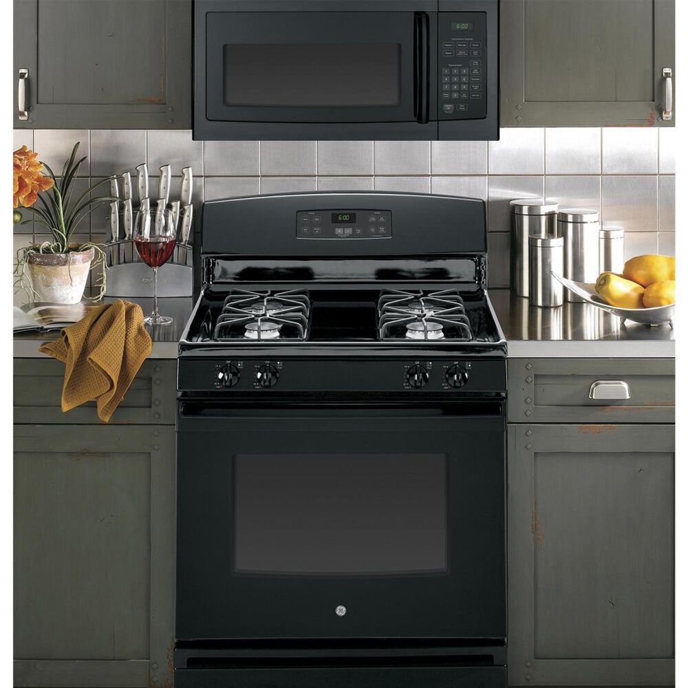 GE Appliances 1.6 Cu. Ft. Over the Range Microwave Oven with 1000 Watts in Black, , large