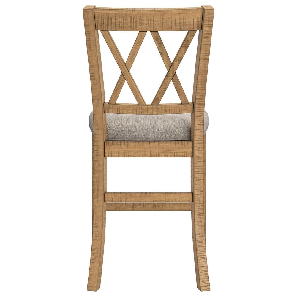 Ashley Havonplane 25.75" Barstool in Light Brown, , large