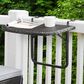 CorLiving Parksville Patio Balcony Table in Black, , large