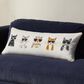 Loloi 13" x 35" Cool Cat Lumbar Throw Pillow in Ivory and Multicolor, , large