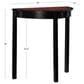 Linon Home Decor Camden Demi Lune Console Table in Black Cherry and Espresso, , large