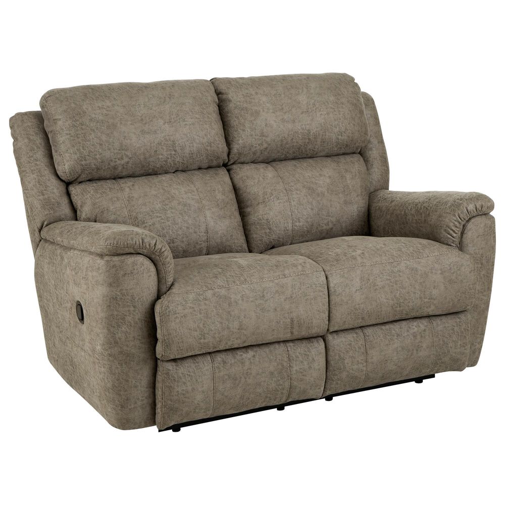 HomeStretch Milan Manual Loveseat in Tan, , large