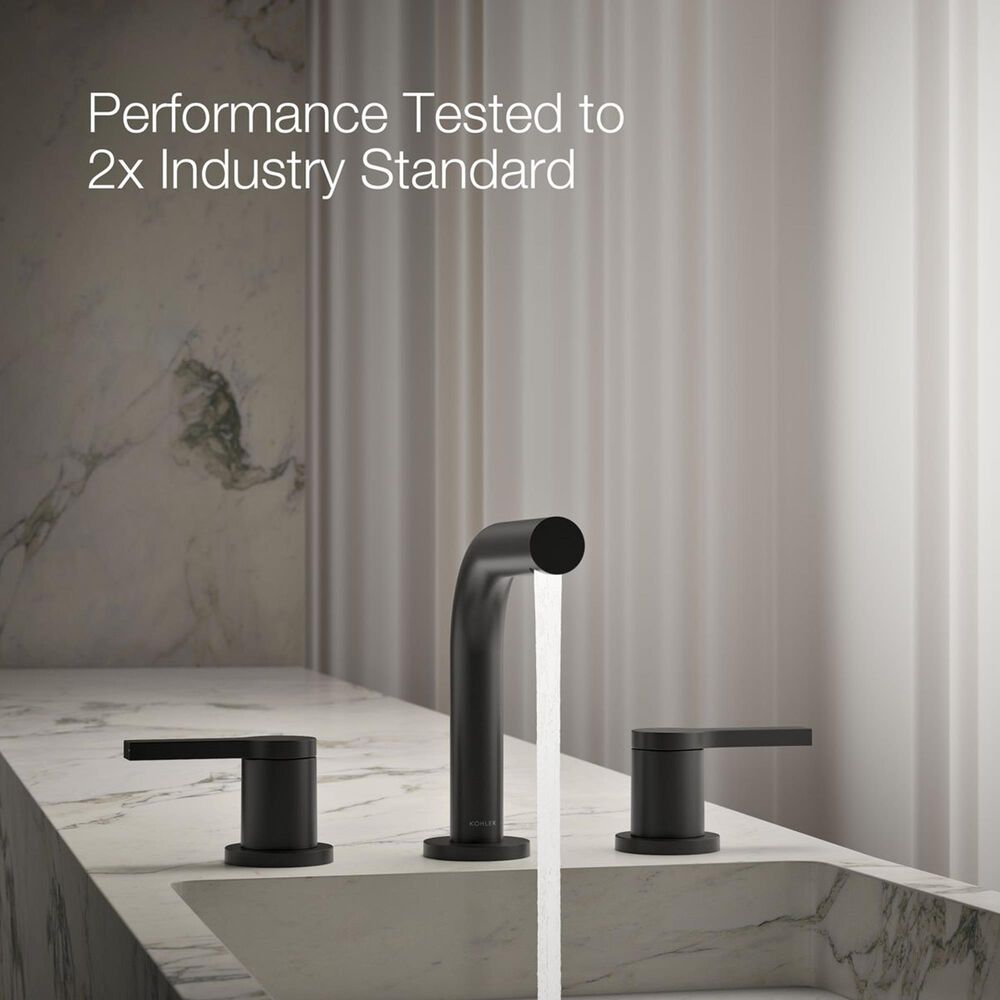 Kohler Elate Widespread Bathroom Sink Faucet in Matte Black, , large