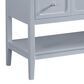 37B Ravello 48" Single Bathroom Vanity Cabinet in Soft Blue with Marble Top and Backsplash, , large