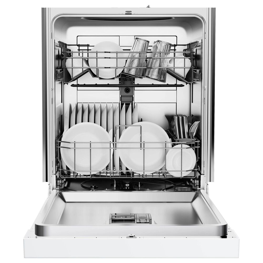 Midea 24" Built-In Front Control Dishwasher in White, , large