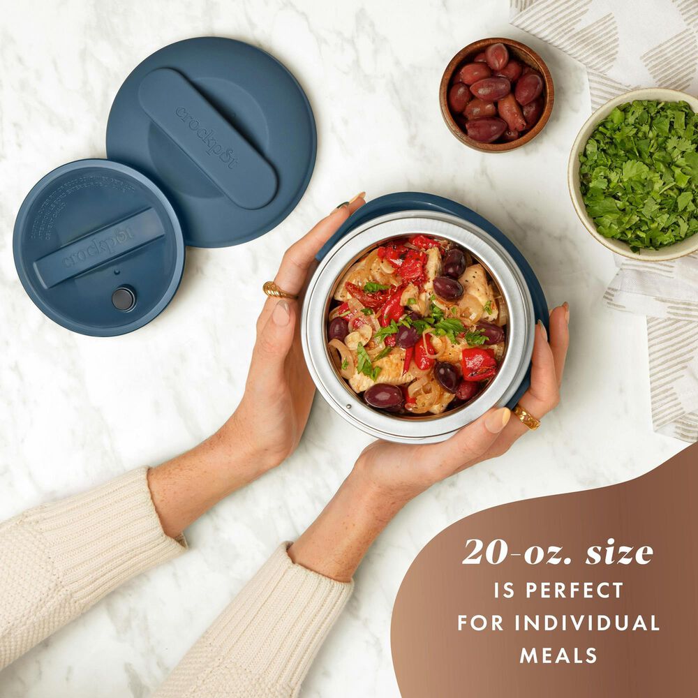 Crock-Pot 20 Oz Lunch Crock Food Warmer in Faded Blue, , large