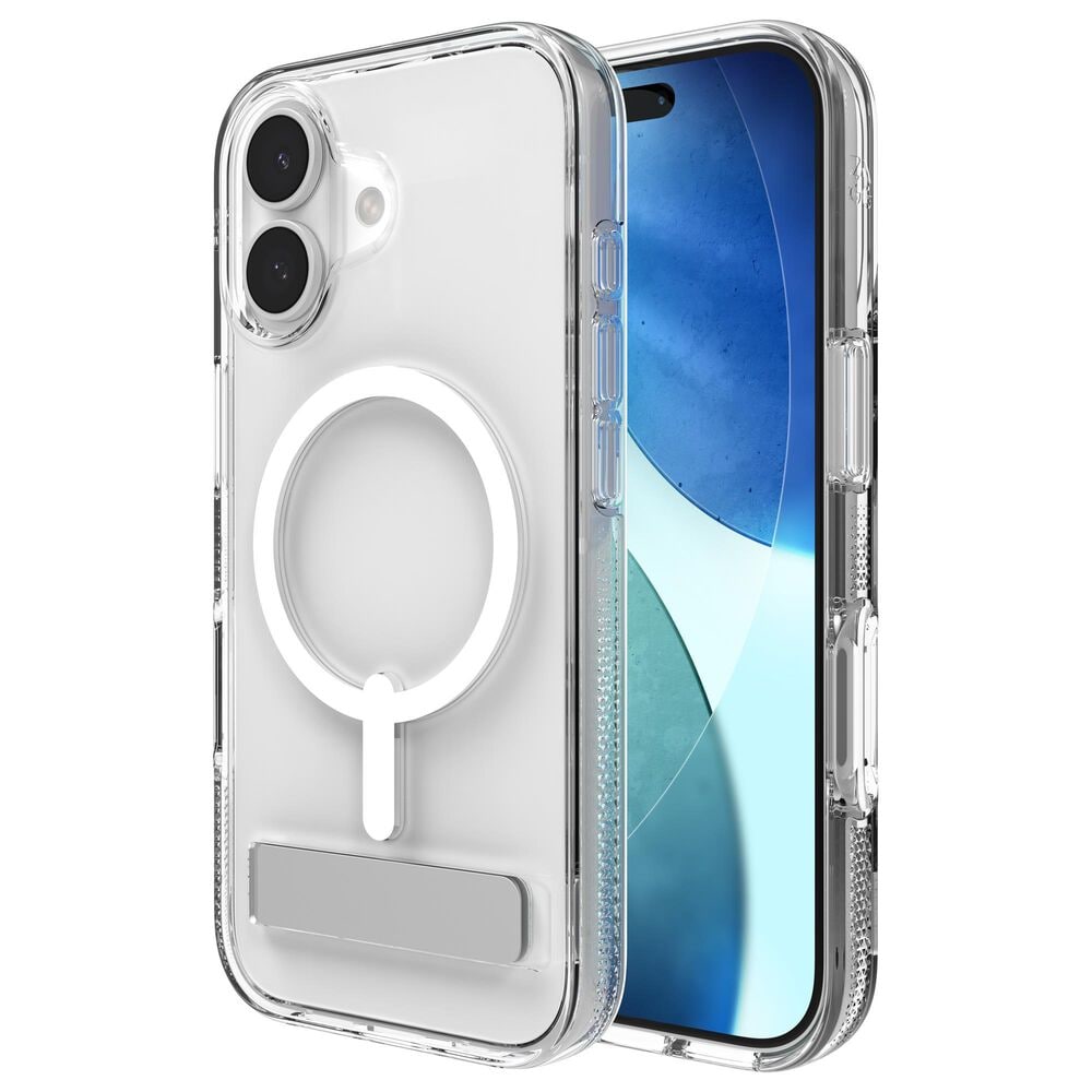 Zagg Crystal Palace Snap Case with Kickstand for Apple iPhone 17 in Clear, , large