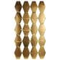 Maple and Jade Metal Geometric Wall Mirror with Diamond and Hexagon Shaped Mirrors in Gold, , large