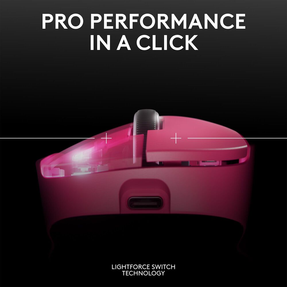 Logitech G PRO X SUPERLIGHT 2 DEX LIGHTSPEED Wireless Gaming Mouse - Magenta, , large