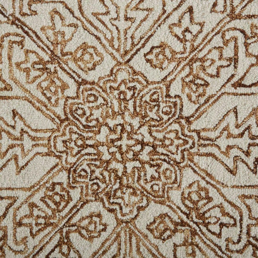 Feizy Belfort 9&#39; x 12&#39; Ivory and Brown Area Rug, , large