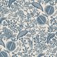 Rifle Paper Co Crafted by Cloth and Company Mayfair Full Headboard in Peacock Blue/White, , large