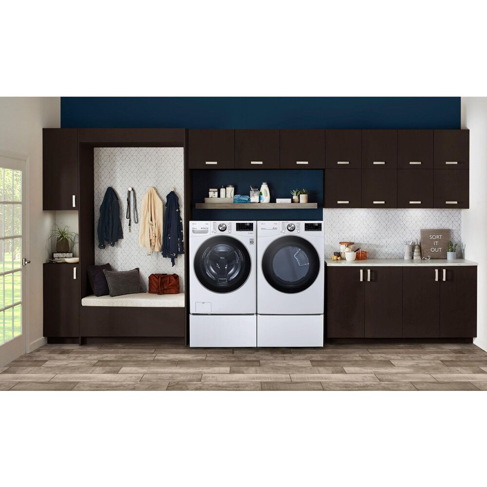 LG 5.0 Cu. Ft. Front Load Washer with TurboWash 360 in White, , large