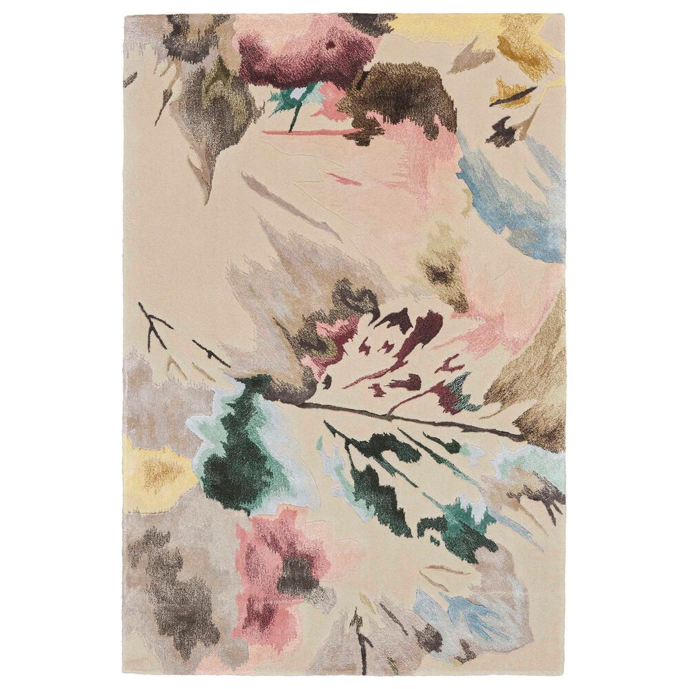Nourison Prismatic PRS15 3"9" x 5"9" Beige Area Rug, , large