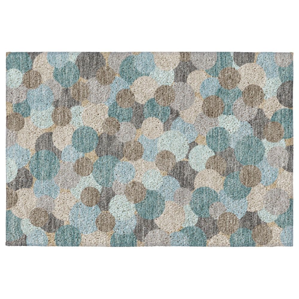 Dalyn Rug Company Kenner Turquoise 2"6" x 3"10" Indoor/Outdoor Area Rug, , large