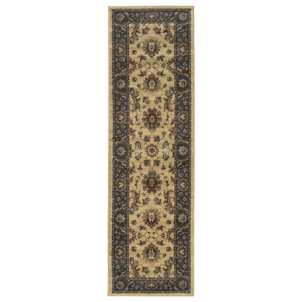 Oriental Weavers Ariana 311Z 2"3" x 7"9" Cream Runner, , large