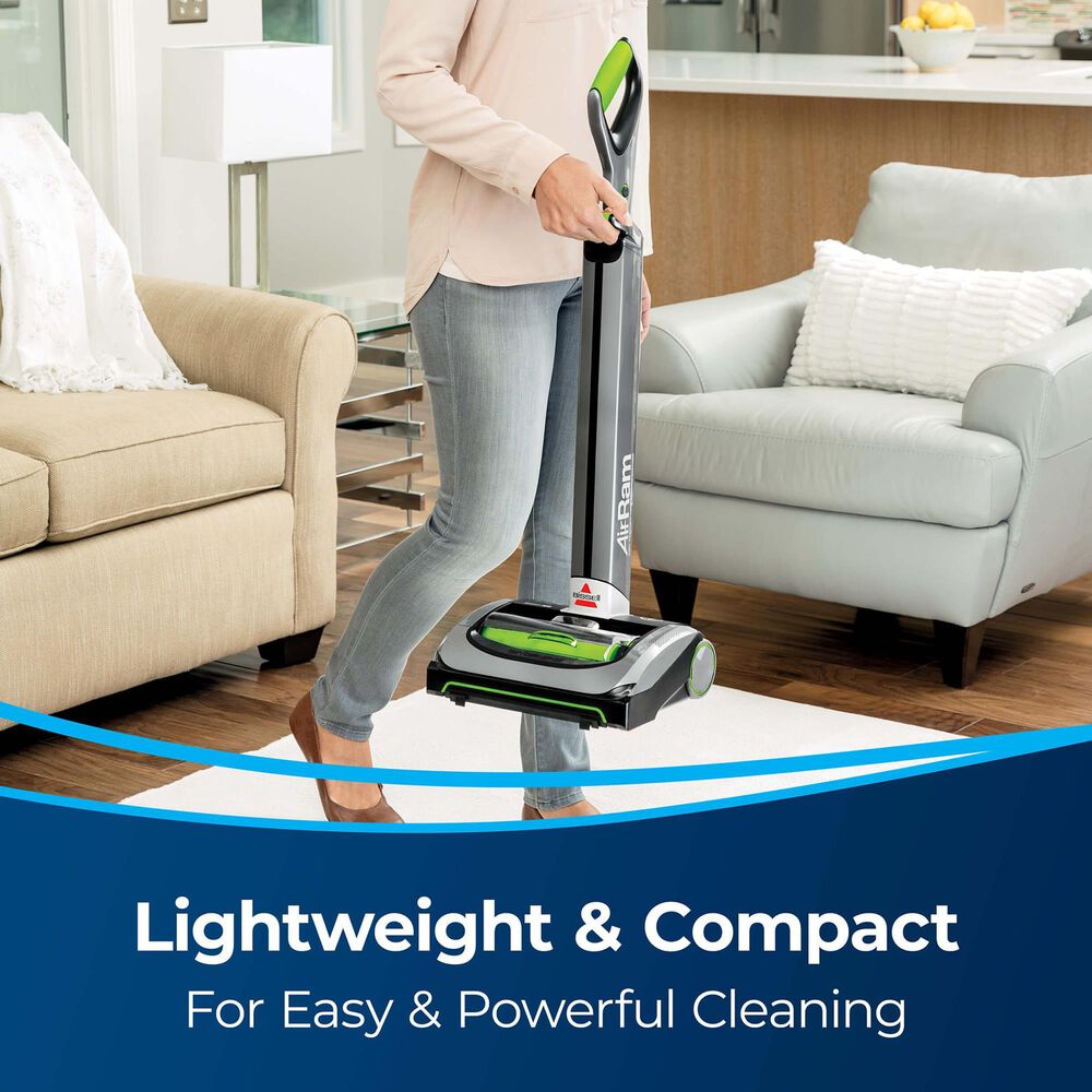 Bissell AirRam Cordless Stick Vacuum in Titanium and Chacha Lime, , large