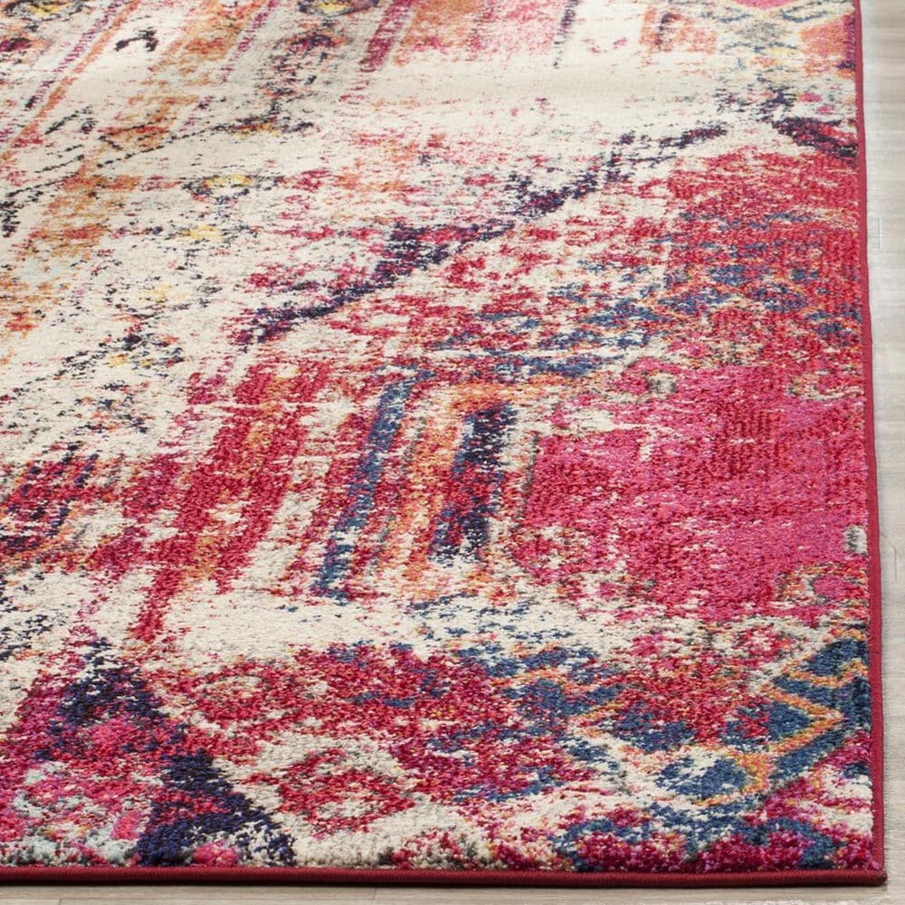 Safavieh Monaco MNC222D-4 4&#39; x 5&#39;7&quot; Magenta/Multi Area Rug, , large