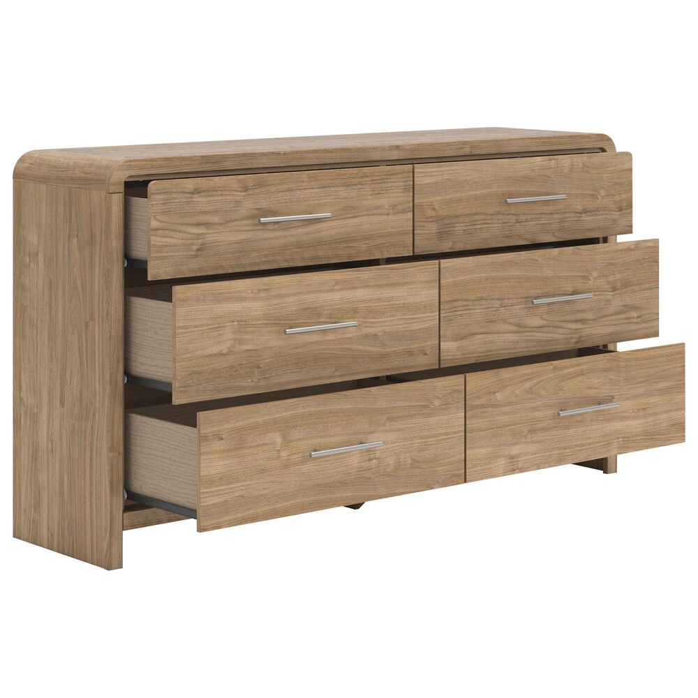 Ashley Gramburg King Platform Bed with Dresser and Two Nightstands in Brown, , large