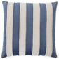 K & K Interiors 20" Square Throw Pillow in Blue and Natural, , large