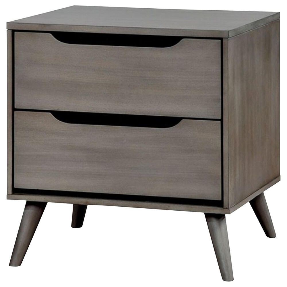 Furniture of America Lennart 4-Piece Full Bedroom Set in Gray, , large