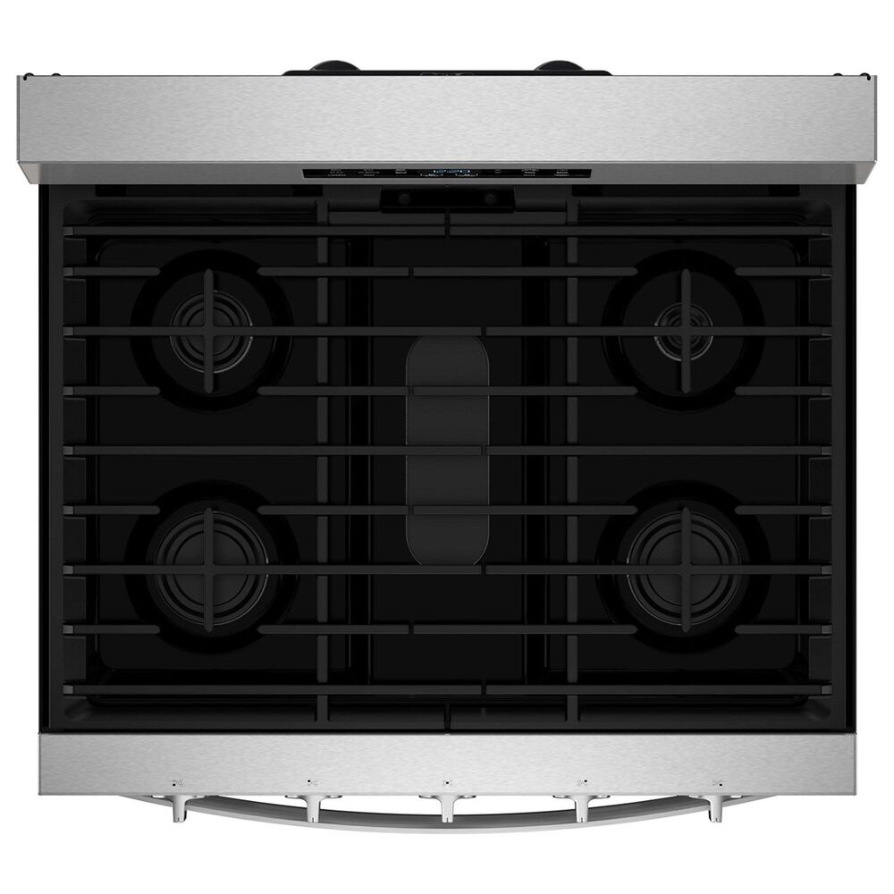 Whirlpool 5 Cu. Ft. Gas Range with Air Cooking Technology in Fingerprint Resistant Stainless Steel, , large