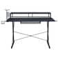 Rta Products Llc Carbon Computer Gaming Desk with Shelving in Black, , large