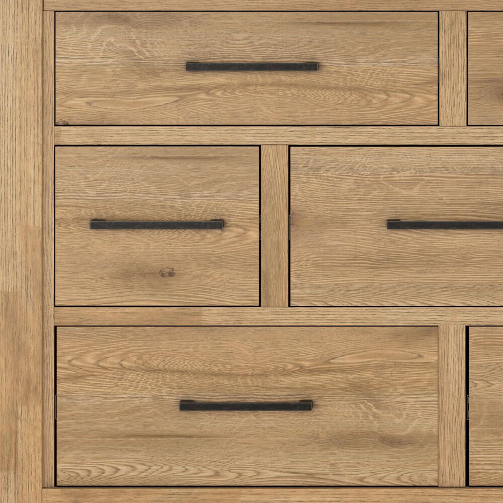 Ashley Galliden Dresser and Mirror in Light Brown, , large