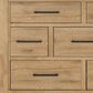 Ashley Galliden Dresser and Mirror in Light Brown, , large