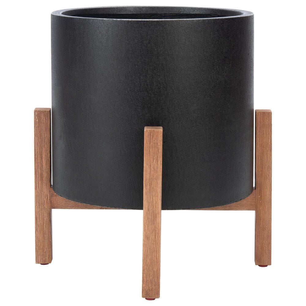 Safavieh Jesper Patio Planter in Natural/Black, , large