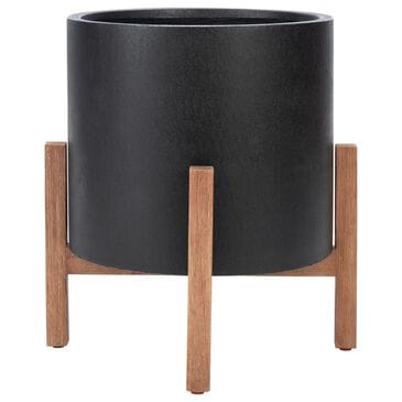 Safavieh Jesper Patio Planter in Natural/Black, , large