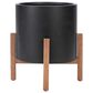 Safavieh Jesper Patio Planter in Natural/Black, , large