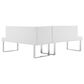 Blue River Amanda 3-Piece Dining Set in White, , large