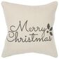 Rizzy Home Holiday Sentiment 20" Down Filled Pillow in Natural, , large