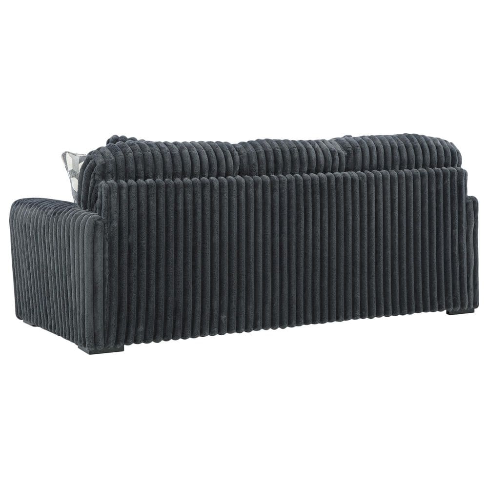 Ashley Midnight-Madness Stationary Sofa in Gunmetal, , large