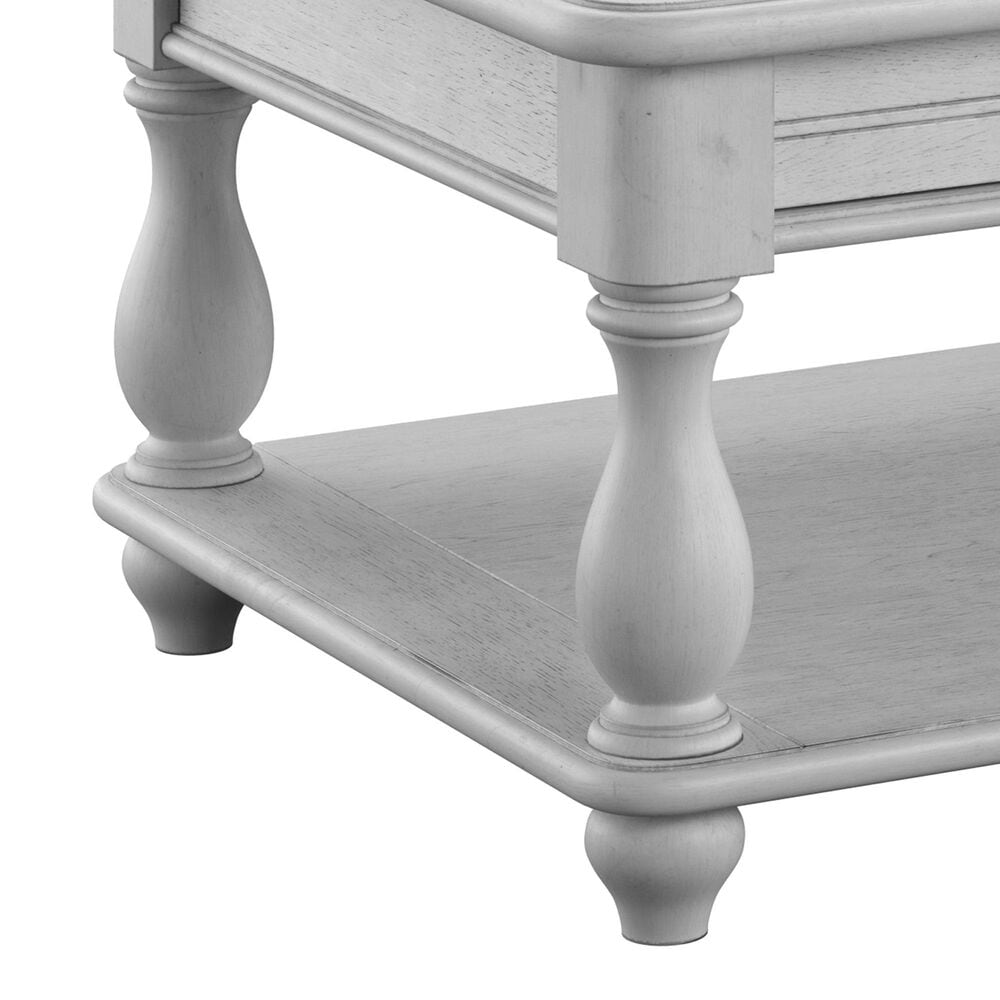 Golden Wave Furniture New Haven 2-Drawer Coffee Table in Oyster Shell, , large