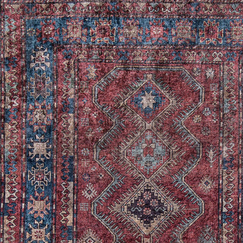 Momeni Karachi KAR-1 2&#39;3&quot; x 8&#39; Burgundy Runner, , large