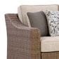 Ashley Laguna Heights Stationary Sofa with Cushions in Beige, , large