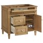 James Martin Vanities Lorelai 36" Single Vanity in Light Natural Oak with 3 cm White Zeus Quartz Top, , large